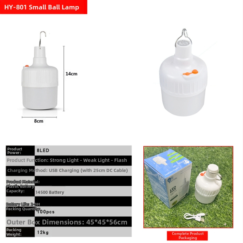Saulės energija įkraunamas LED avarinis apšvietimas Naktinio turgaus mobiliojo prekystalio kempingo šviestuvas Lauko apšvietimas Pakabinamas šviestuvas Nuotolinio valdymo lemputė