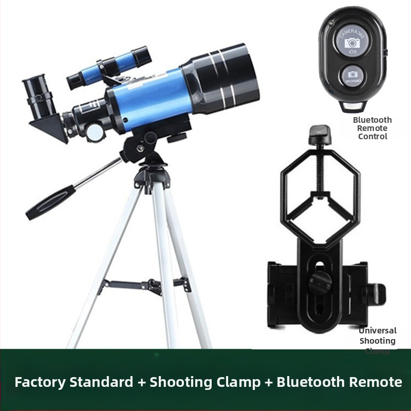 Piiriülene F30070M astronoomiline teleskoop koos tähejahipeegliga lastele Kuu vaatlemiseks, kõrglahutusega majapidamisteleskoop, hulgimüük