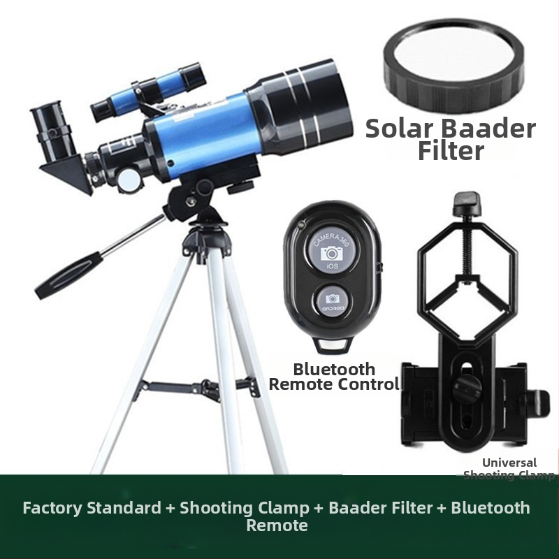 Piiriülene F30070M astronoomiline teleskoop koos tähejahipeegliga lastele Kuu vaatlemiseks, kõrglahutusega majapidamisteleskoop, hulgimüük