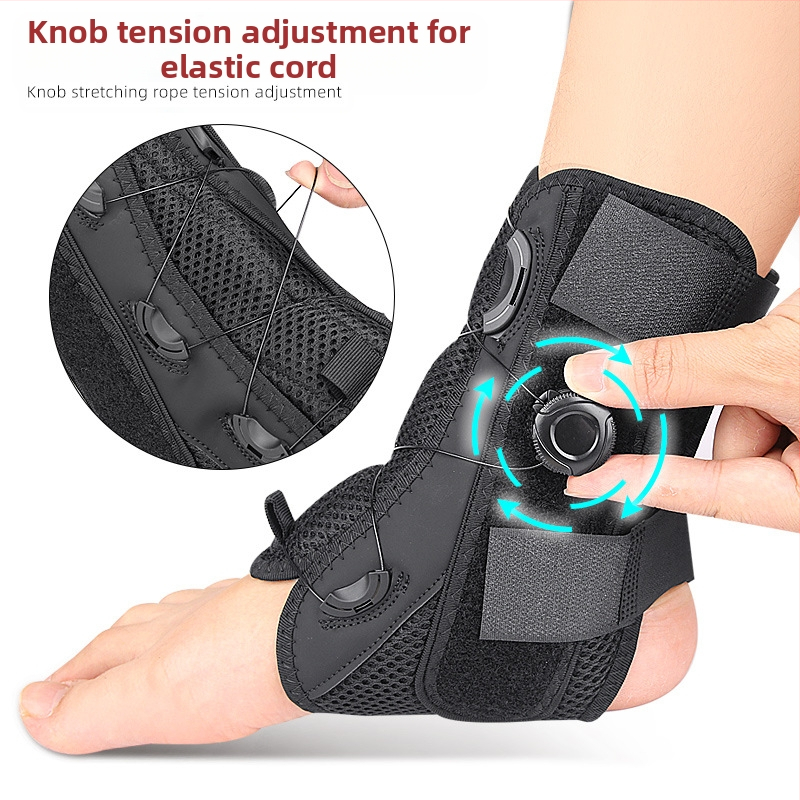 Копче за издърпване на въже, фиксиращ колан за глезен, ръчно регулиране, еластична алуминиева плоча, поддържаща връзка, бавно налягане, стабилна глезенна скоба