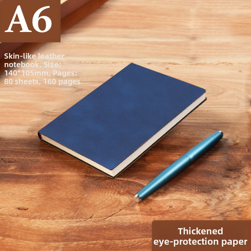 Σημειωματάριο από παχύ δέρμα με αγκράφα για επιχειρηματίες, απλούς φοιτητές, 5 βιβλία για συσκέψεις