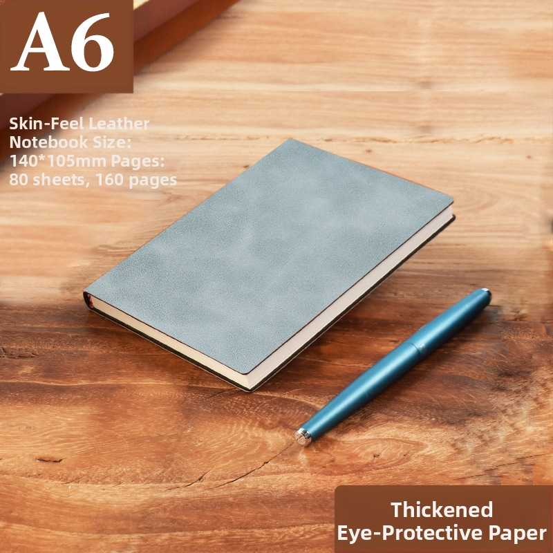 Σημειωματάριο από παχύ δέρμα με αγκράφα για επιχειρηματίες, απλούς φοιτητές, 5 βιβλία για συσκέψεις