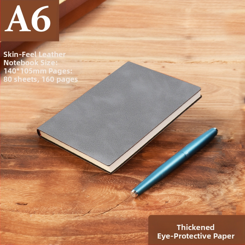 Σημειωματάριο από παχύ δέρμα με αγκράφα για επιχειρηματίες, απλούς φοιτητές, 5 βιβλία για συσκέψεις