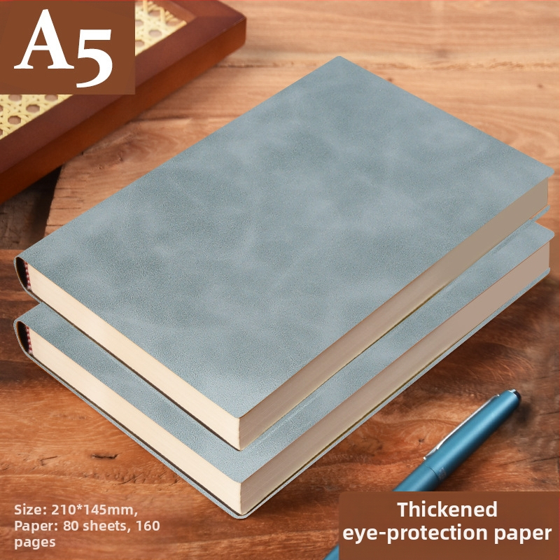 Σημειωματάριο από παχύ δέρμα με αγκράφα για επιχειρηματίες, απλούς φοιτητές, 5 βιβλία για συσκέψεις