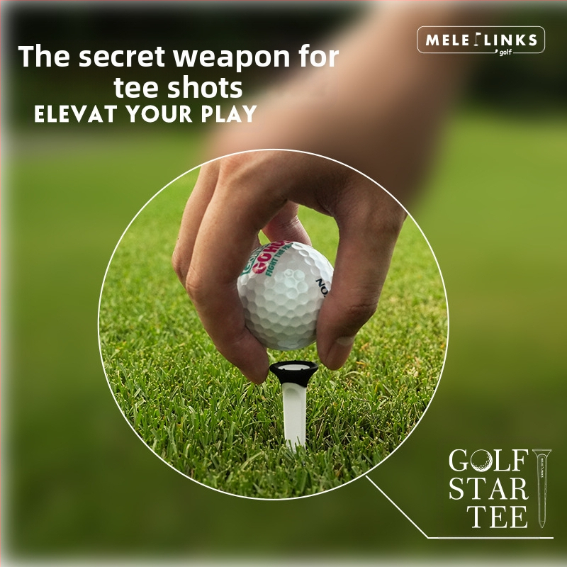 Golfové odpalisko Merit Star s dlhým a krátkym kombinovaným stupnicou, ktoré sa dá nastaviť pre zlepšenie stability, plastové odpalisko