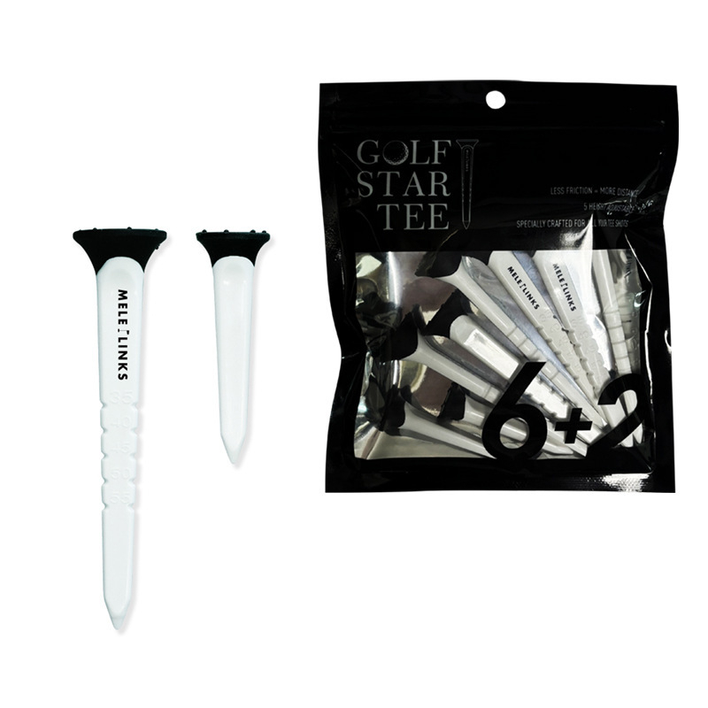 Golfo vinis „Merit“ žvaigždės tipo ilgojo ir trumpojo kombinuotojo starto aikštelės skalę galima reguliuoti, kad būtų pagerintas plastikinio starto aikštelės stabilumas.