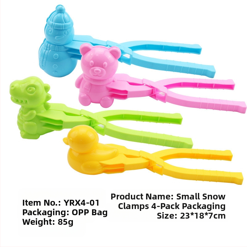 Tarpvalstybinis sniego gniūžtės segtukas, didmeninis vaikų žiemos lauko segtukų žaislinis sniego segtukas, interaktyvus sniego gniūžtės kovos rinkinys