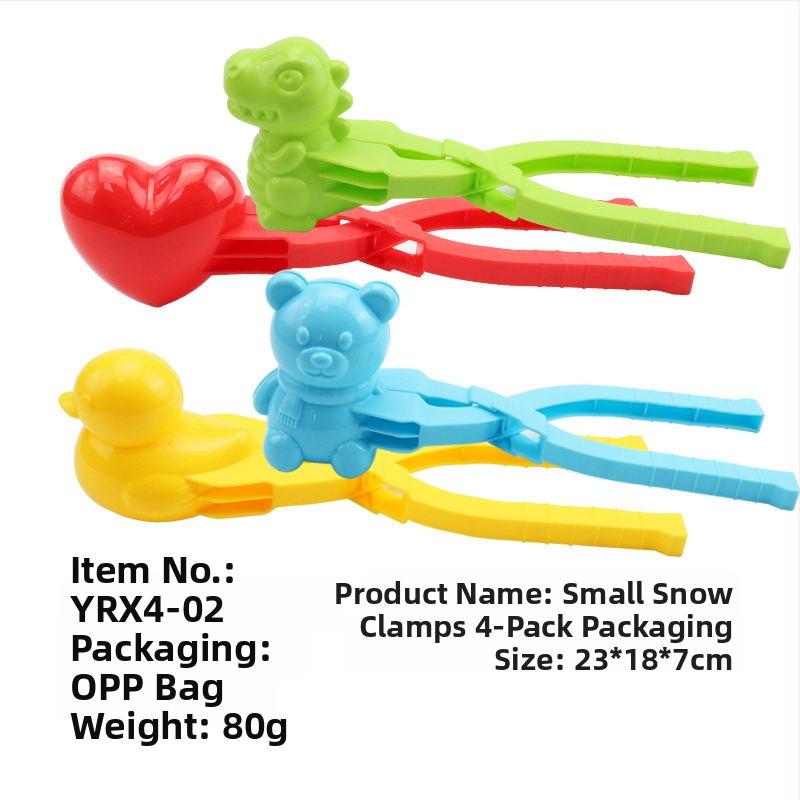 Tarpvalstybinis sniego gniūžtės segtukas, didmeninis vaikų žiemos lauko segtukų žaislinis sniego segtukas, interaktyvus sniego gniūžtės kovos rinkinys