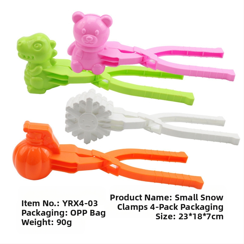 Tarpvalstybinis sniego gniūžtės segtukas, didmeninis vaikų žiemos lauko segtukų žaislinis sniego segtukas, interaktyvus sniego gniūžtės kovos rinkinys