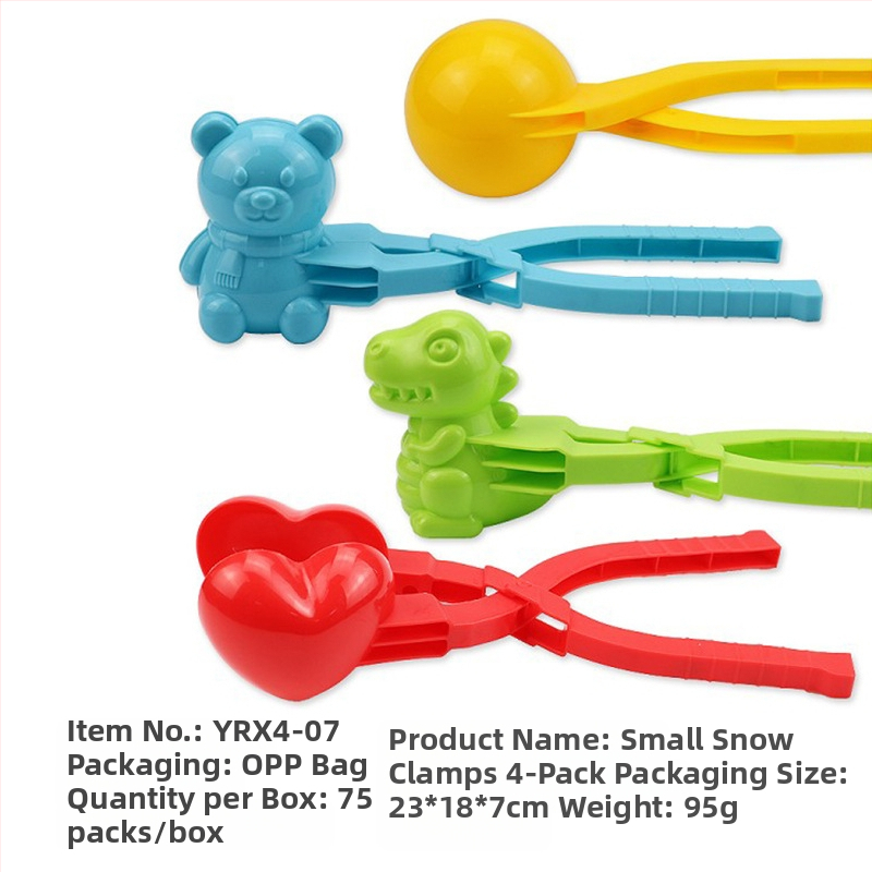 Tarpvalstybinis sniego gniūžtės segtukas, didmeninis vaikų žiemos lauko segtukų žaislinis sniego segtukas, interaktyvus sniego gniūžtės kovos rinkinys