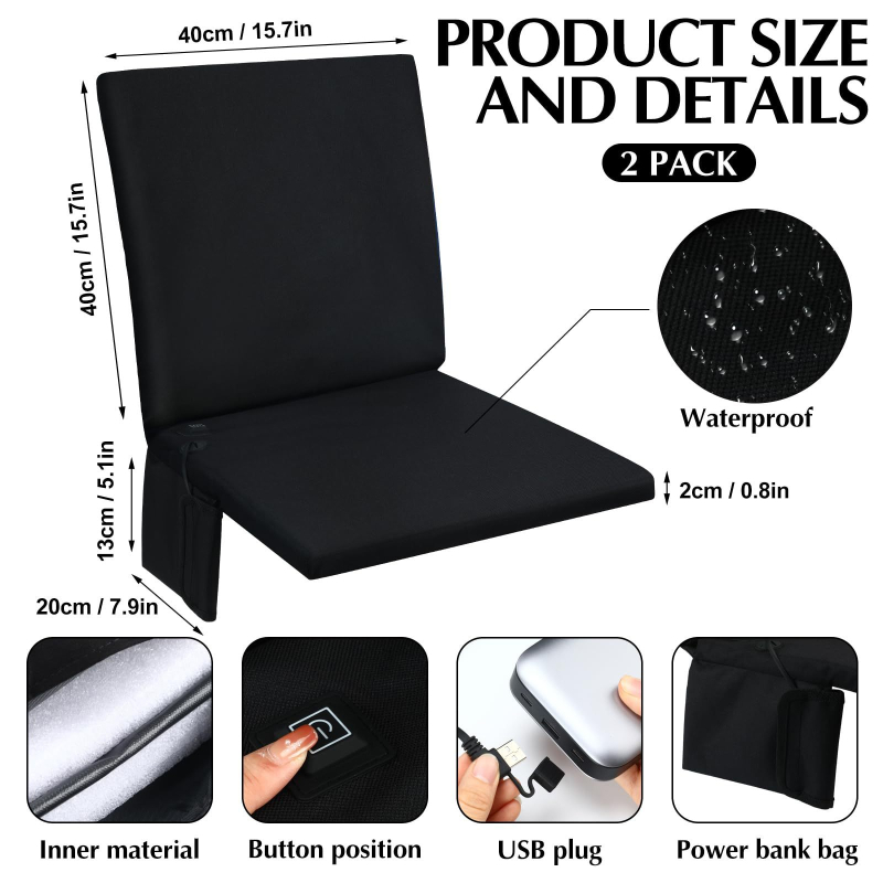 Tarpvalstybinio kempingo žvejybos atlošo paplūdimio kėdė lauko šilta šildymo pagalvėlė šildoma žvejybos dėžė žvejybos kėdės pagalvėlė žiemos žvejyba