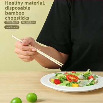 Vienkartiniai lazdelės, pilnas maišelis, nepriklausoma pakuotė, bambuko lazdelės, komercinis išsinešimui skirtas restoranas, speciali greito maisto pakuotė, apvalios lazdelės, didmeninė prekyba