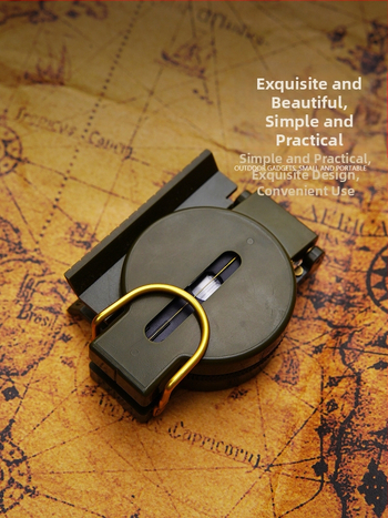 Välistingimustes kasutatav ellujäämiskompass, mitmeotstarbeline, hõlpsasti kaasaskantav, plastist suunav taktikaline kompass, North DC45-2A