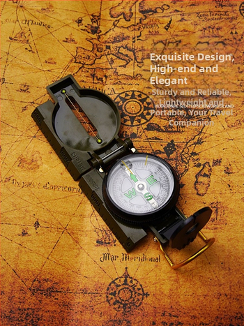 Välistingimustes kasutatav ellujäämiskompass, mitmeotstarbeline, hõlpsasti kaasaskantav, plastist suunav taktikaline kompass, North DC45-2A