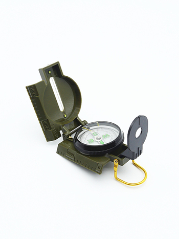 Välistingimustes kasutatav ellujäämiskompass, mitmeotstarbeline, hõlpsasti kaasaskantav, plastist suunav taktikaline kompass, North DC45-2A