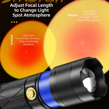S-51 keturių šviesos šaltinių nešiojamas žibintuvėlis fotografijai su užpildančia šviesa, didmeninė prekyba nauju įkraunamu USB žibintuvėliu