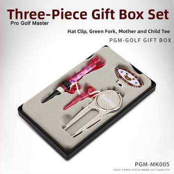 Golfové potreby PGM Green Fork Tee Mark, trojdielna sada s darčekovou krabičkou