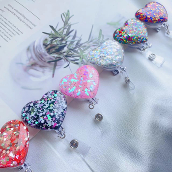 Κλιπ αλιγάτορα, πιστοποιητικό νοσοκόμας, κλιπ με γκλίτερ, άδεια εργασίας, ελαστική, αγκράφα εύκολης έλξης, περιστρεφόμενος εξολκέας σύρματος σε σχήμα καρδιάς, εύκολος εξολκέας σύρματος