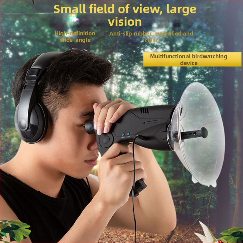 8x linnuvaatleja teleskoop, lindude kuulamise monokkel, loomade helide koguja ja lindude kuulamise monokkel