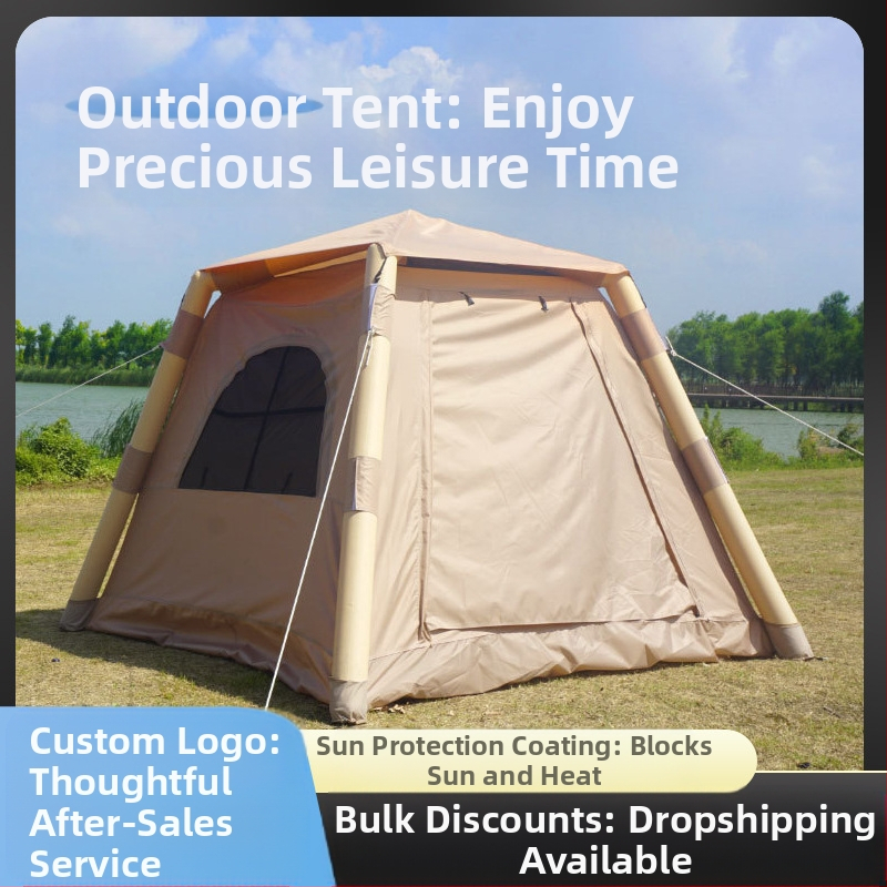 Kahekordne kiiravatav täispuhutav telk ööbimiseks, tähistaevas, vihmakindel väikese harjaga välistingimustes kasutatav õhkkolonntelk ilma seadistamiseta