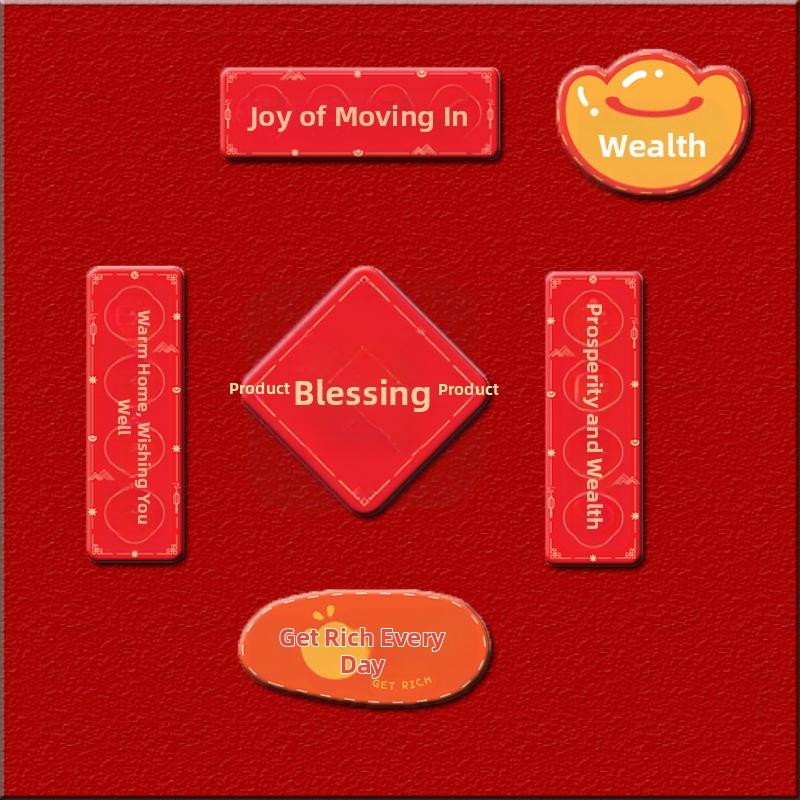 Αυτοκόλλητα ψυγείου με μαγνητική αναρρόφηση για εγκαίνια σπιτιού, είδη διακόσμησης, νέα διακόσμηση σπιτιού, ζεστά, είδη τελετής μετακόμισης για νέο σπίτι