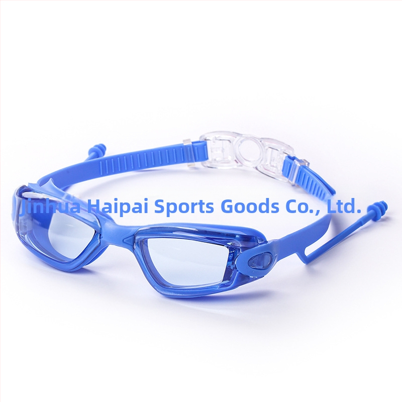 Трансгранични очила за плуване с висока разделителна способност за възрастни, очила за плуване против замъгляване на едро за мъже и жени, водоустойчиви силиконови очила за плуване в кутия