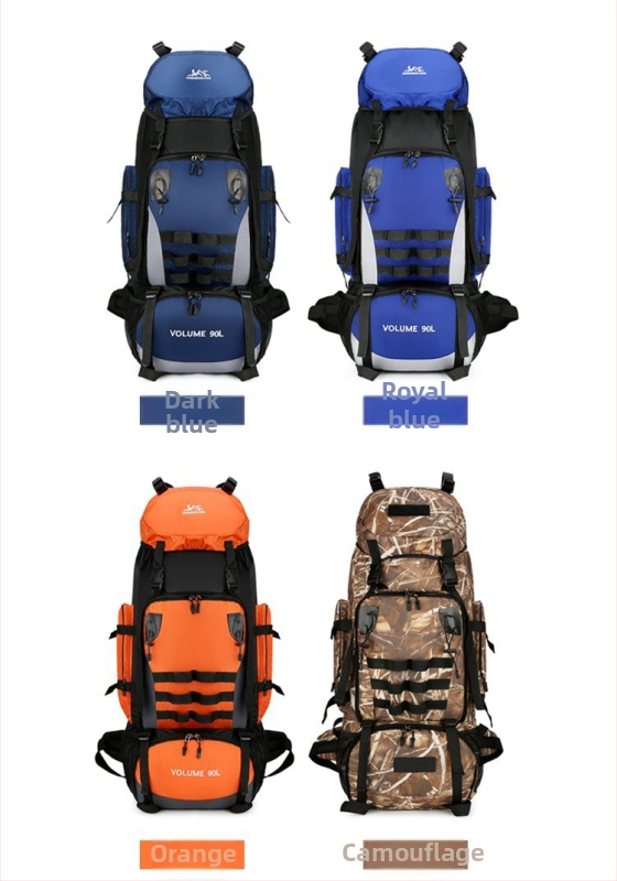 Mägironimiskott, suure mahutavusega 90L, õueseljakott, vetthülgav matkamine, telkimine, reisimine, seljakott meestele, hoiureisikott