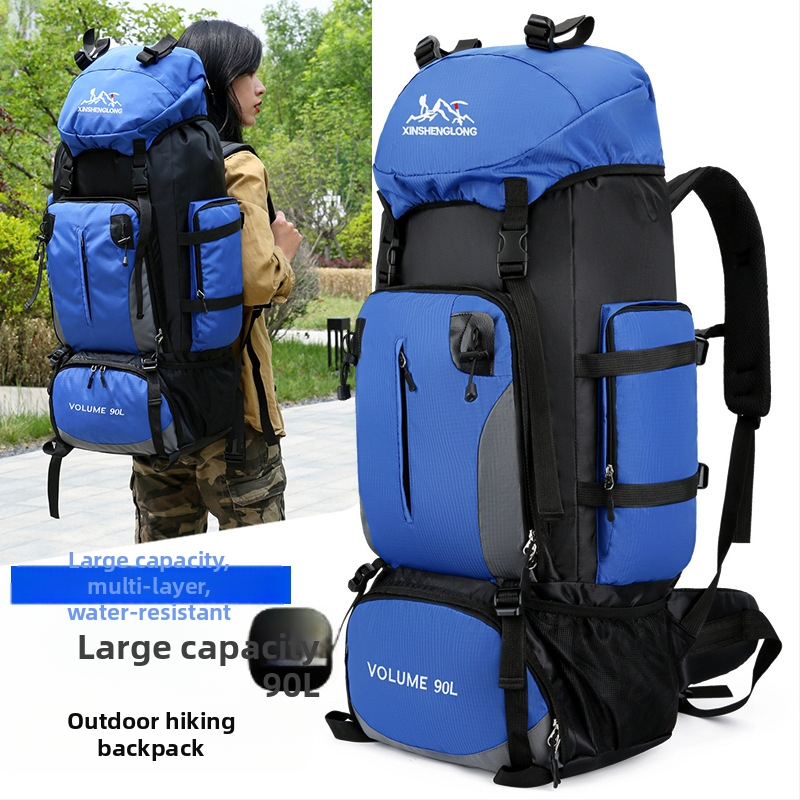 Mägironimiskott, suure mahutavusega 90L, õueseljakott, vetthülgav matkamine, telkimine, reisimine, seljakott meestele, hoiureisikott