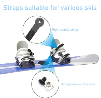 Lumelaua pahkluu fikseeritud rihm kruvidega asendus suusasussid uisud fikseeritud rihm