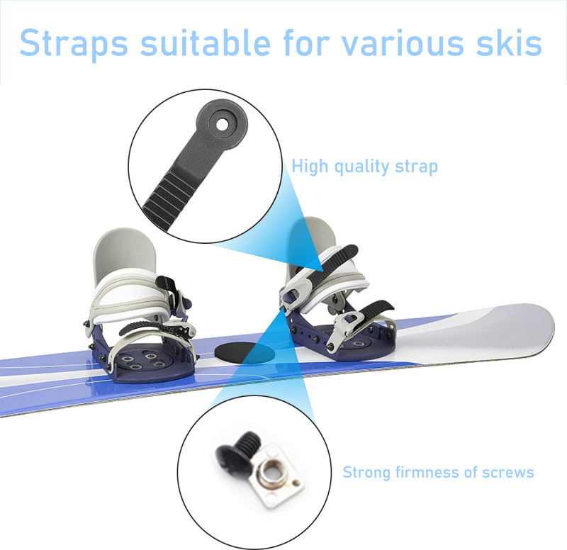 Lumelaua pahkluu fikseeritud rihm kruvidega asendus suusasussid uisud fikseeritud rihm