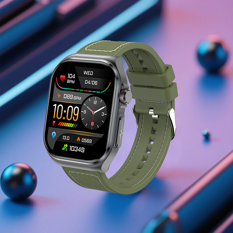 Et585 Смарт часовник AMOLED екран Bluetooth разговори пулс сън крачкомер спортен часовник гривна трансграничен