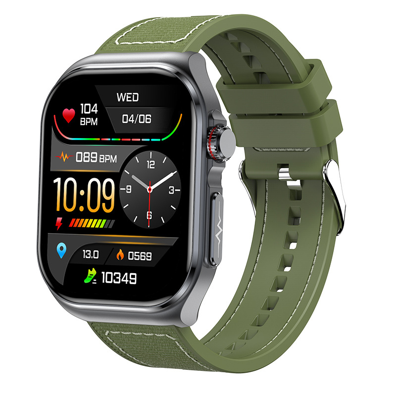 Et585 Смарт часовник AMOLED екран Bluetooth разговори пулс сън крачкомер спортен часовник гривна трансграничен
