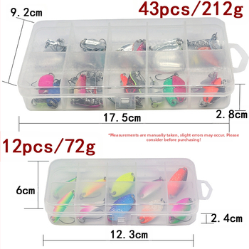 Hulgimüük 43/12 tükki metallist lusikakujulisi litreid, värvilised ühe konksuga hobuse suuga litrite komplekt laos