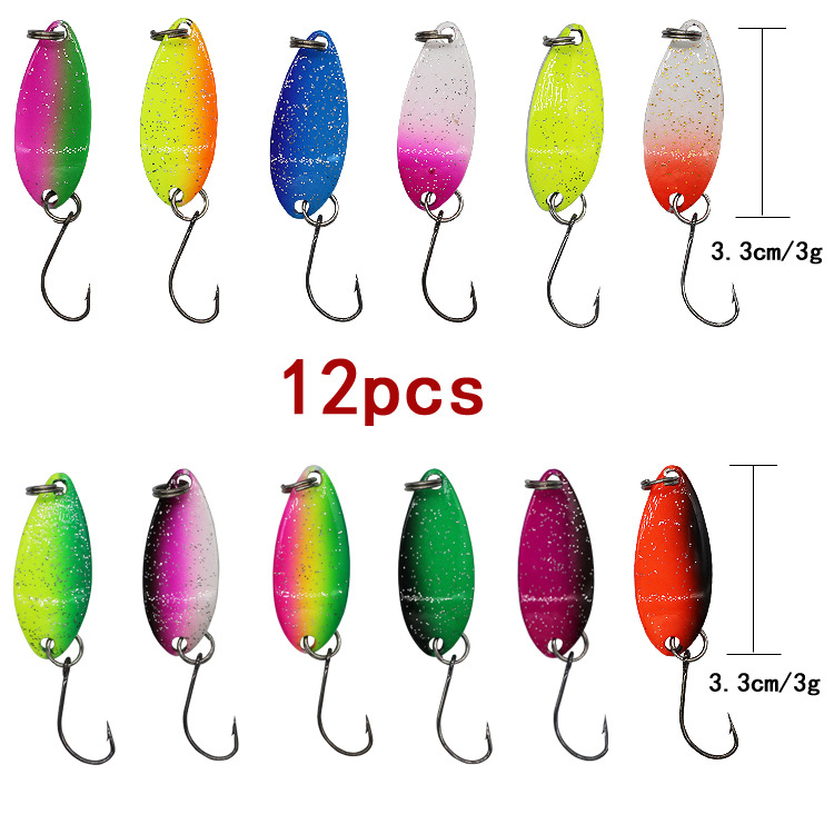 Hulgimüük 43/12 tükki metallist lusikakujulisi litreid, värvilised ühe konksuga hobuse suuga litrite komplekt laos