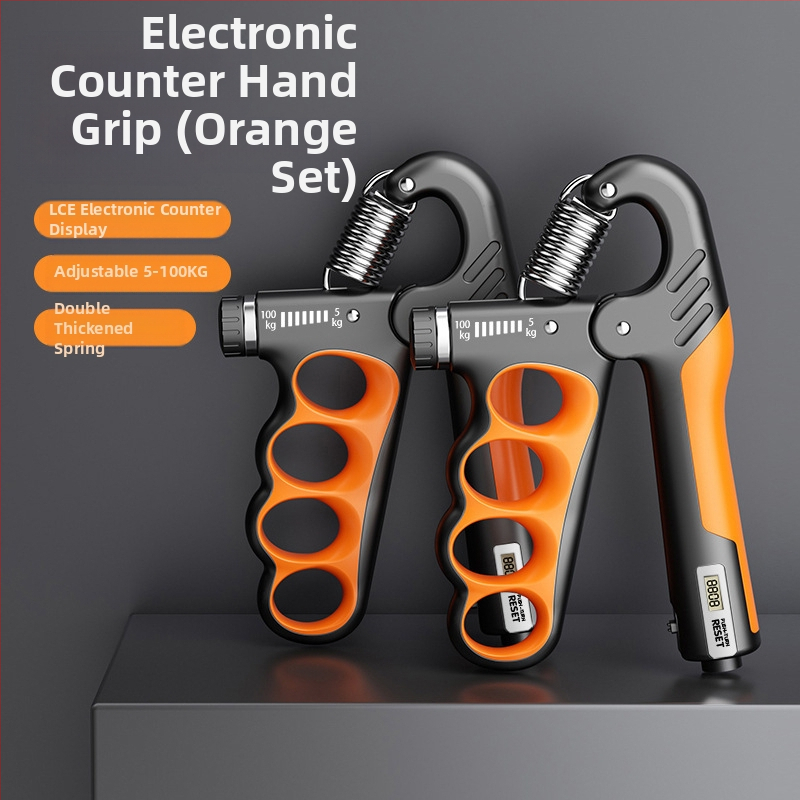 Elektronički uređaj za brojanje, hvatanje za snagu ruku, fitness uređaj za rehabilitaciju, trening, vježbe, hvatanje s pet prstiju na veliko