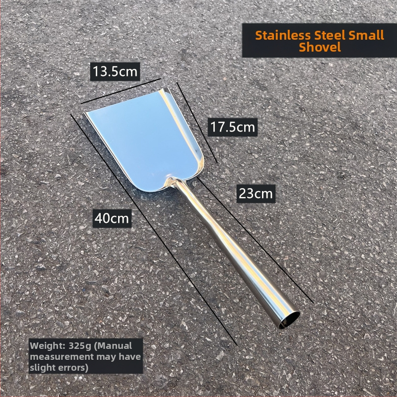 Nerūdijančio plieno sustorintas puodų kastuvas Senovinis ilga rankena Didelis ir mažas ugnies kastuvas Anglies kastuvas Buitinių šiukšlių valymo kastuvas Mūrininko kastuvas Pelenų traukimo kastuvas