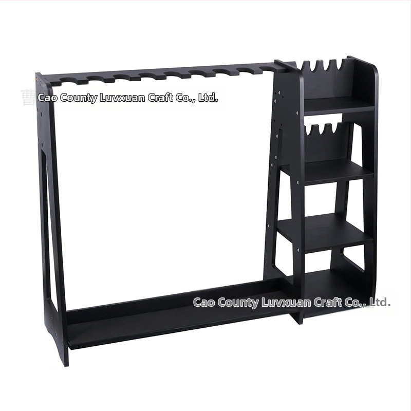 Medinis žaislinių ginklų stovas patalpai, pastatomas ant grindų, šaudyklos ginklų modelių priedų laikymo stovas, daugiasluoksnis įrangos surinkimo stovas