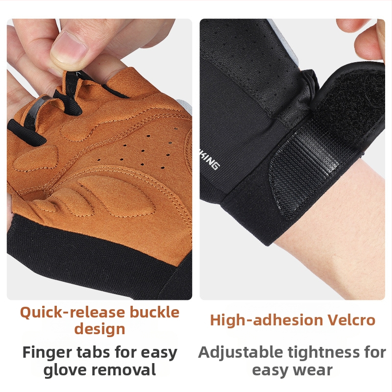 Western Rider jāšanas cimdi Puspirkstu velosipēda motocikla velosipēda īspirkstu jāšanas cimdi triecienus absorbējošs pretslīdes aprīkojums