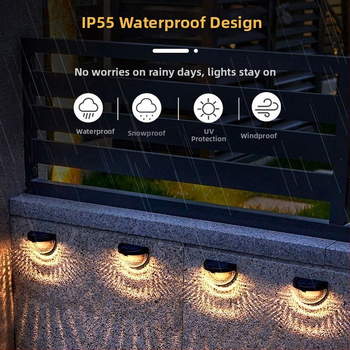 Vandeniui atspari dešimties tūkstančių žmonių tvoros lempų kolekcija indukcinė lempa romantiška kiemo sieninė lempa lauko saulės laiptelių lempa