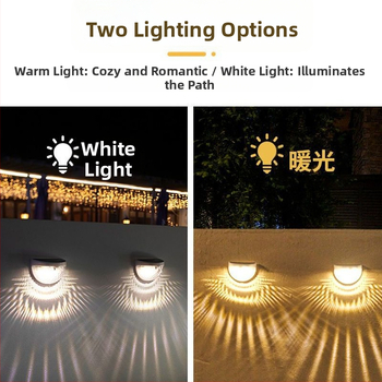 Vandeniui atspari dešimties tūkstančių žmonių tvoros lempų kolekcija indukcinė lempa romantiška kiemo sieninė lempa lauko saulės laiptelių lempa