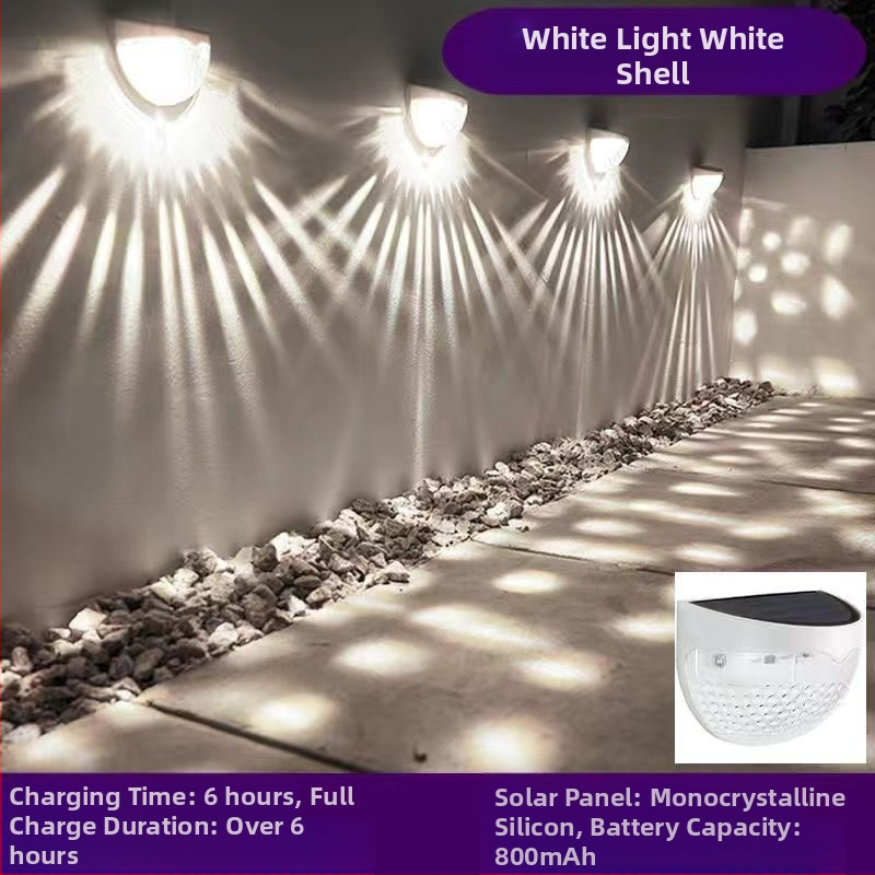 Vandeniui atspari dešimties tūkstančių žmonių tvoros lempų kolekcija indukcinė lempa romantiška kiemo sieninė lempa lauko saulės laiptelių lempa