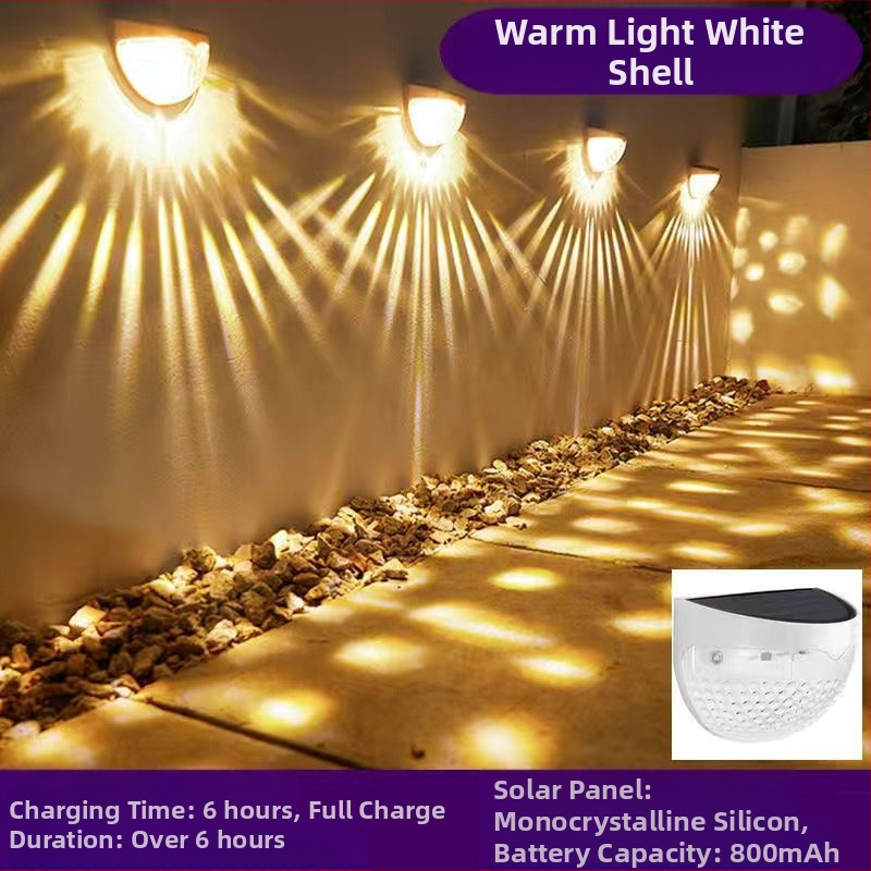 Vandeniui atspari dešimties tūkstančių žmonių tvoros lempų kolekcija indukcinė lempa romantiška kiemo sieninė lempa lauko saulės laiptelių lempa