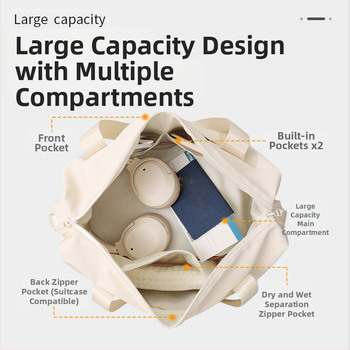 Beilian paplašinoša ceļojumu soma ar lielu ietilpību, sausai un mitrai nodalījuma sporta fitnesa soma, ceļojumu iekāpšanas pārnēsājama bagāžas soma