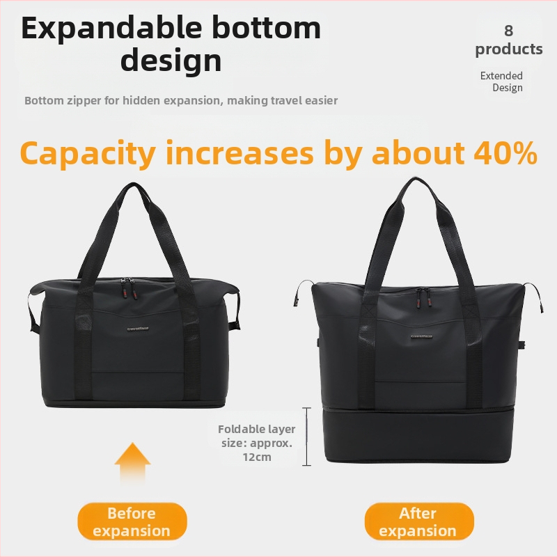 Beilian paplašinoša ceļojumu soma ar lielu ietilpību, sausai un mitrai nodalījuma sporta fitnesa soma, ceļojumu iekāpšanas pārnēsājama bagāžas soma