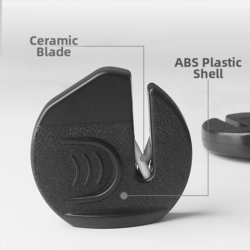 Мини заточващ артефакт, малък, бърз, преносим, нов, заточващ камък за открито, керамичен инструмент за заточване с ключодържател
