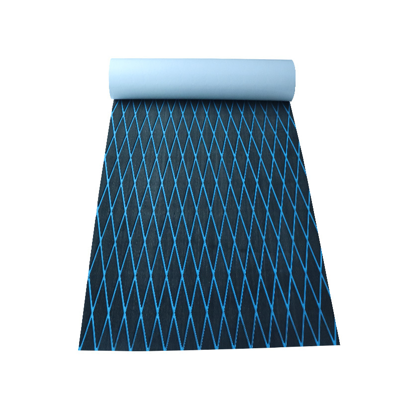 Jahtas pretslīdes grīdas airu dēlis, pretslīdes aizsargpēdu paliktnis, kajaku piederumi, romba tīkkoka jūras EVA grīdas paklājiņš