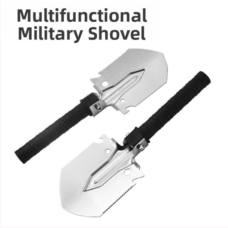 Лопата за инженер на открито за къмпинг, многофункционална сгъваема, за риболов, малка войнишка лопата, лопата за полеви проучвания, лопата за инженер на открито