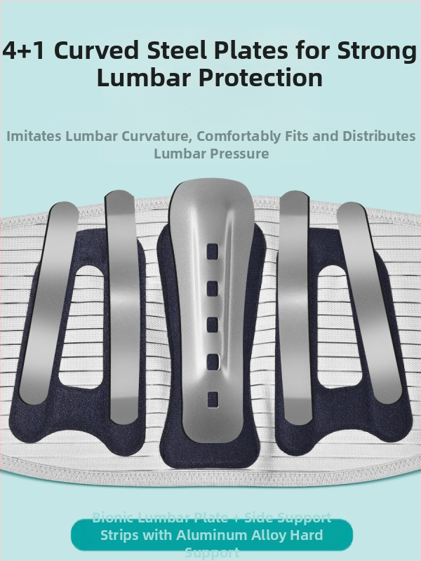 Колан за талия Rodafei с горещо пресоване D09, опора за лумбални дискове, лумбална опора за изпъкнала лумбална болка, разширена дишаща опора