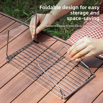 Kokkupandav koomiksipliit, grilliriiul, telkimisahi, tee keetmine, majapidamises kasutatav siseruumides kasutatav söegrill, grillipliit