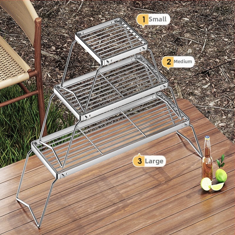 Kokkupandav koomiksipliit, grilliriiul, telkimisahi, tee keetmine, majapidamises kasutatav siseruumides kasutatav söegrill, grillipliit